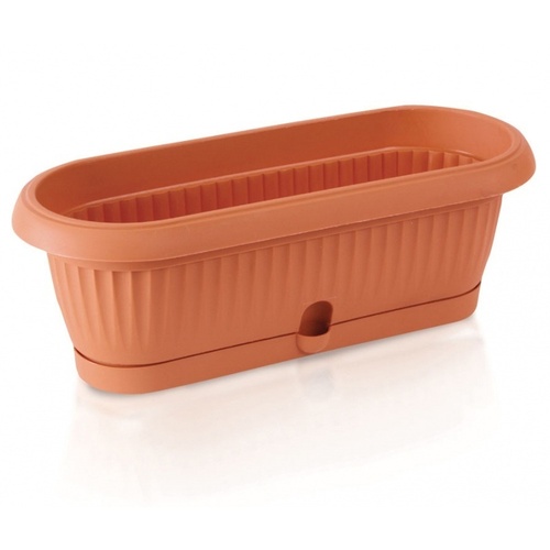 Truhlík s miskou TERRA terakota 31,6 cm